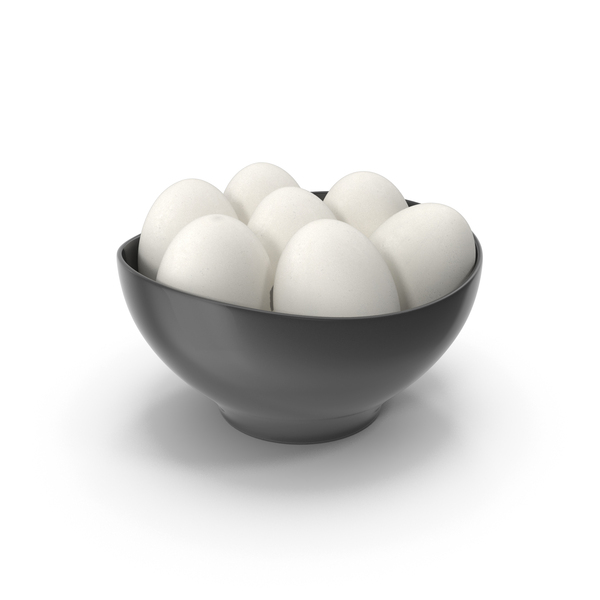 White Eggs In Black Bowl PNG & PSD Images