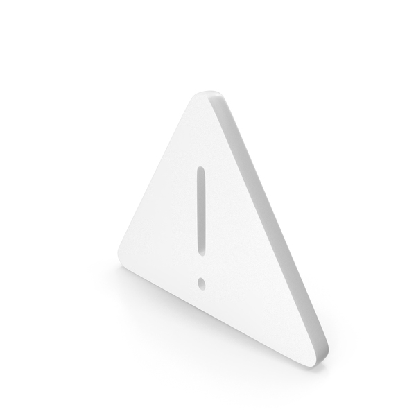 Symbols: White Exclamation Mark Icon PNG & PSD Images