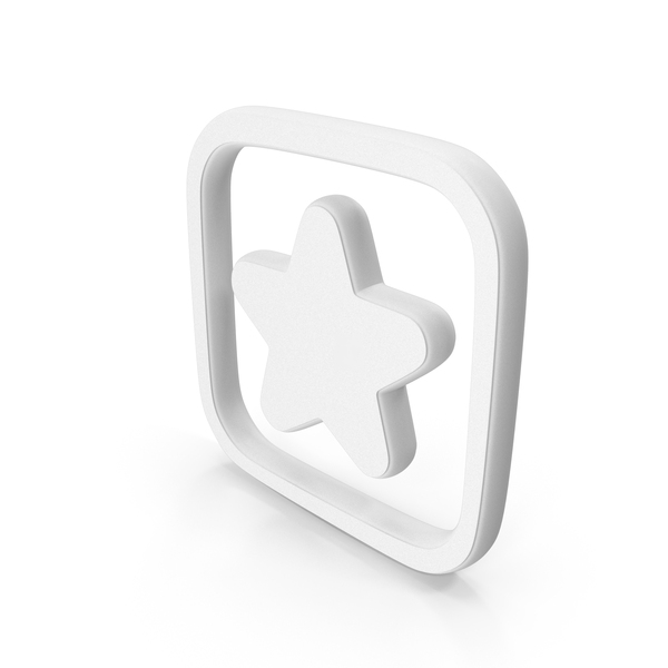 Symbols: White Favorite Star Symbol PNG & PSD Images