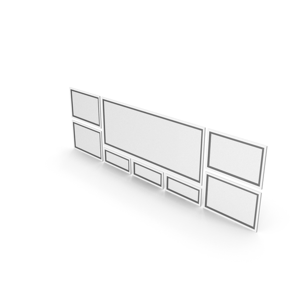 Picture Frame: White Framed Paintings with Black Border PNG & PSD Images Picture Frame: White Framed Paintings with Black Border PNG & PSD Images