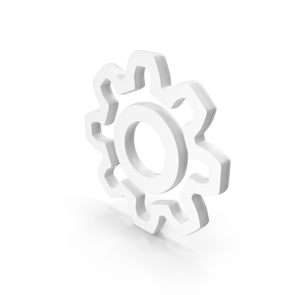 White Gear Setting Symbol PNG Images & PSDs for Download | PixelSquid ...