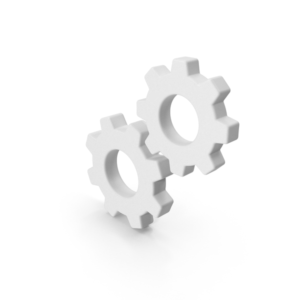 Computer: White Gears Icon PNG & PSD Images Computer: White Gears Icon PNG & PSD Images
