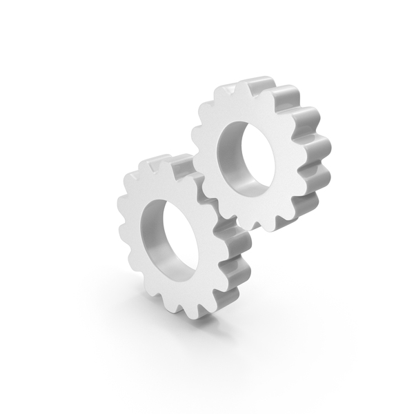 Symbols: White Gears Icon PNG & PSD Images Symbols: White Gears Icon PNG & PSD Images