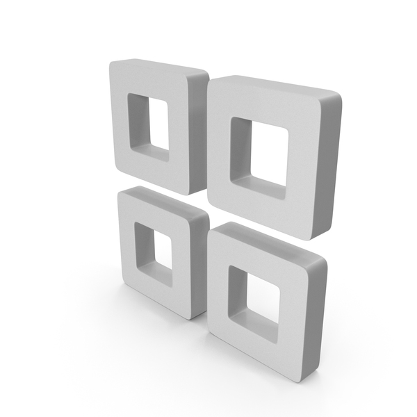 Symbols: White Grid Menu Icon PNG & PSD Images