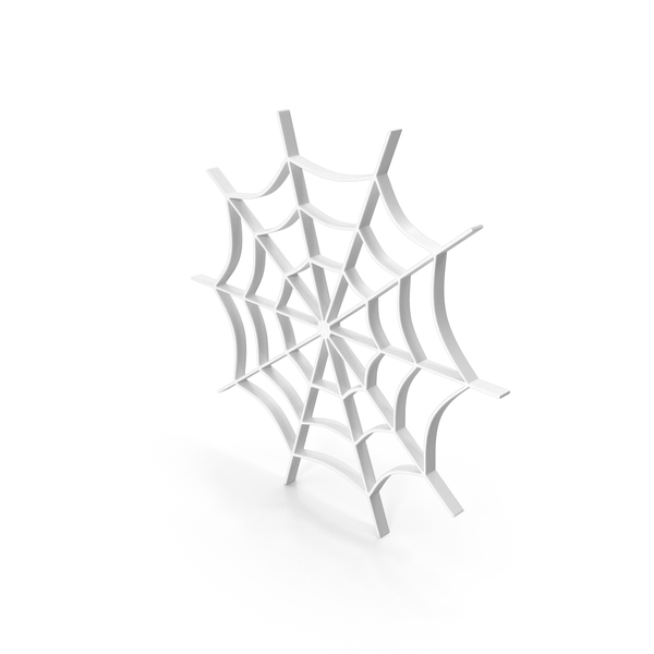 Symbols: White Halloween Spider Web Symbol PNG & PSD Images