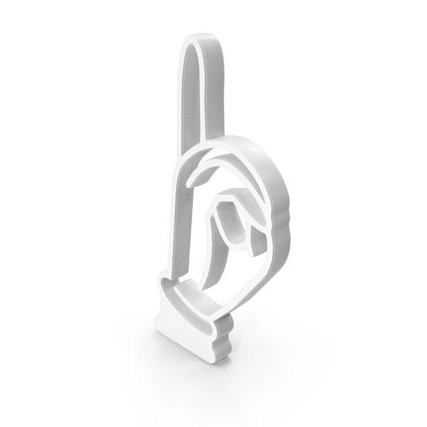 Language: White Hand Alphabet D PNG & PSD Images