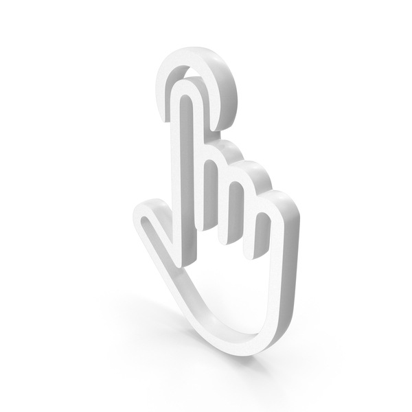 Symbols: White Hand Cursor Icon PNG & PSD Images Symbols: White Hand Cursor Icon PNG & PSD Images
