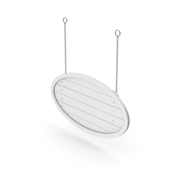 Sign: White Hanging Wood Board PNG & PSD Images