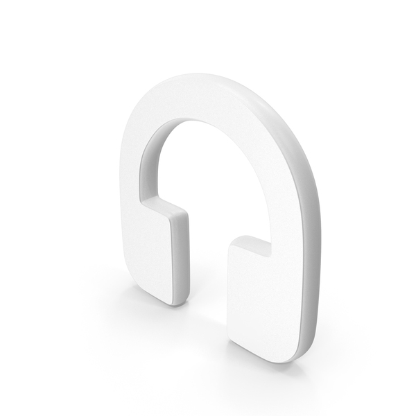 Symbols: White Headphone Symbol PNG & PSD Images