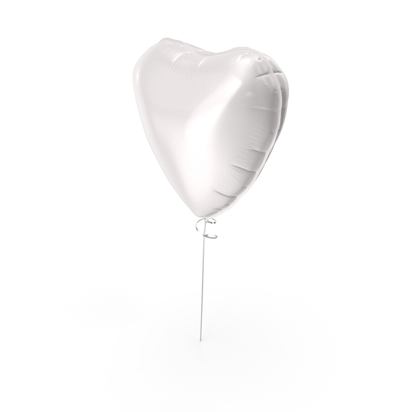Valentine's Balloons: White Heart Balloon PNG & PSD Images Valentine's Balloons: White Heart Balloon PNG & PSD Images