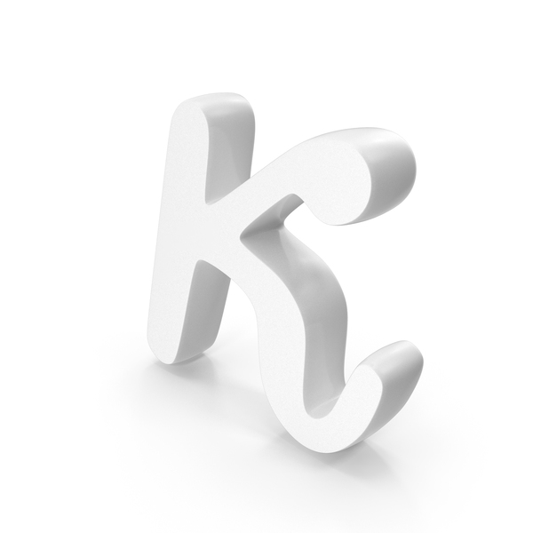 Mathematical Symbols: White Kappa Math Symbol PNG & PSD Images