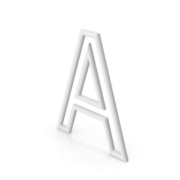 Language: White Letter A PNG & PSD Images