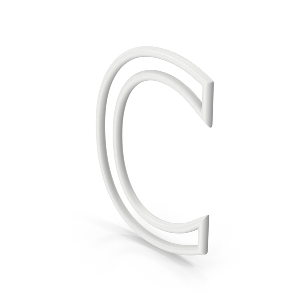 White Letter C PNG Images & PSDs for Download | PixelSquid - S117361070