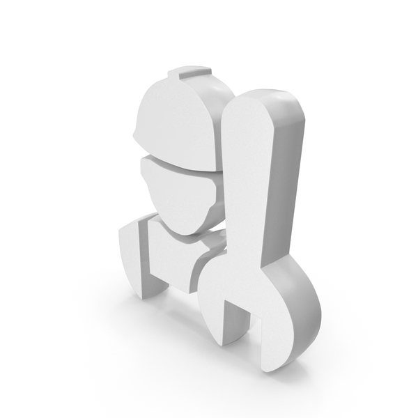 Symbols: White Maintenance Worker Symbol PNG & PSD Images