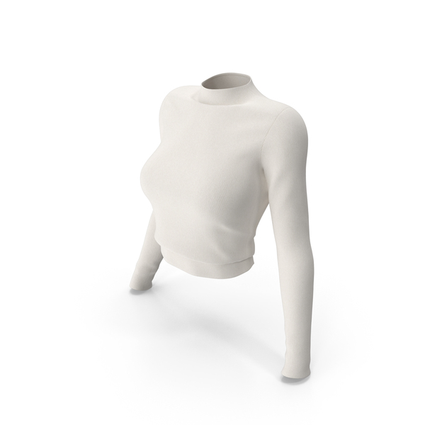 White Mock Neck Sweater PNG & PSD Images White Mock Neck Sweater PNG & PSD Images