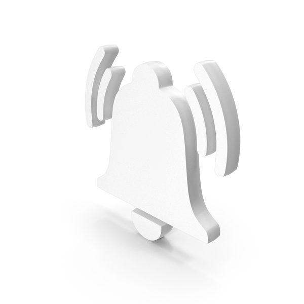 Symbols: White Notification Bell Ring Symbol PNG & PSD Images