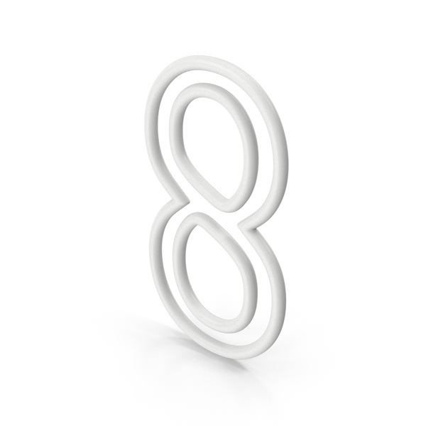 White Number 8 PNG Images & PSDs for Download | PixelSquid - S117358112