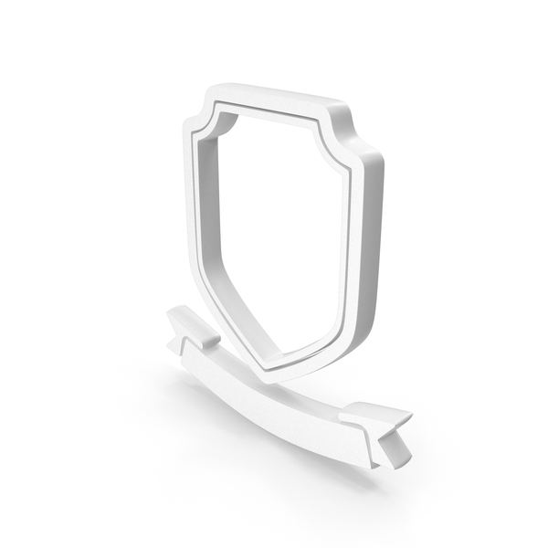 Symbols: White Outline Shield Symbol PNG & PSD Images