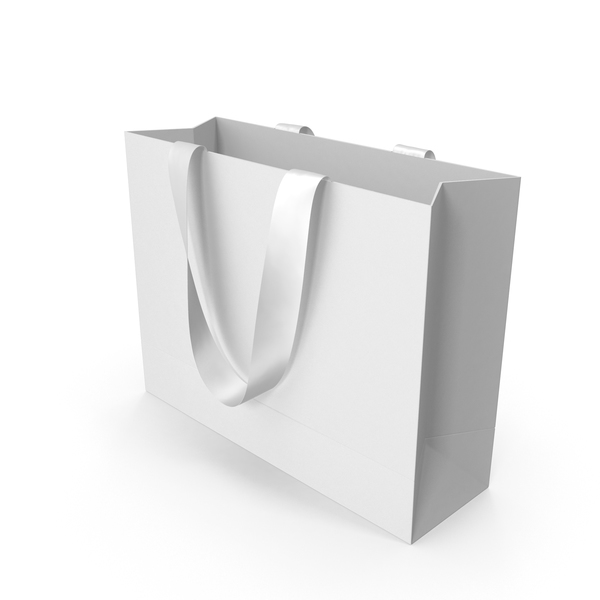 Gift: White Packaging Bag with White Handles PNG & PSD Images Gift: White Packaging Bag with White Handles PNG & PSD Images