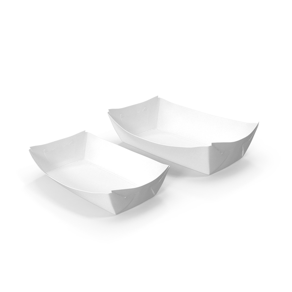 Container: White Paper Rectangular Food Tray Set PNG & PSD Images Container: White Paper Rectangular Food Tray Set PNG & PSD Images