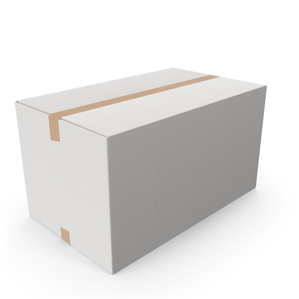 White Parcel Cardboard Box Size XL PNG & PSD Images