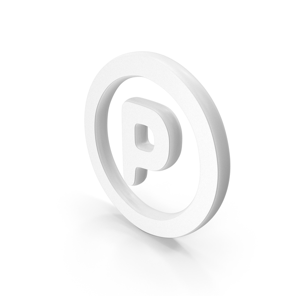 Symbols: White Parking Sign PNG & PSD Images