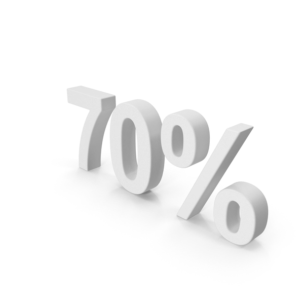 Mathematical Symbols: White Percent 70 PNG & PSD Images