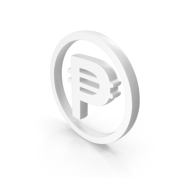 Symbols: White Philippine Peso Currency Icon PNG & PSD Images