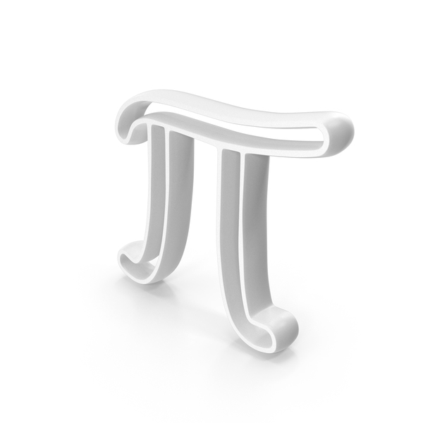 Mathematical Symbols: White Pi Math Symbol PNG & PSD Images