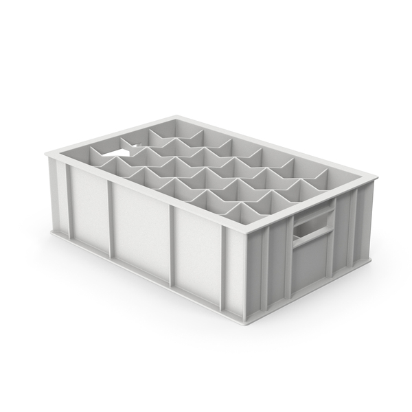 White Plastic Bottle Crate PNG & PSD Images