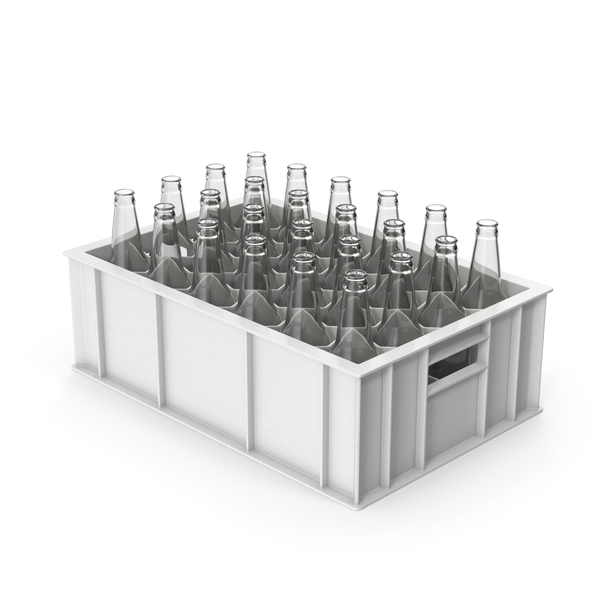 White Plastic Bottle Crate With Empty Beer Bottles PNG & PSD Images White Plastic Bottle Crate With Empty Beer Bottles PNG & PSD Images