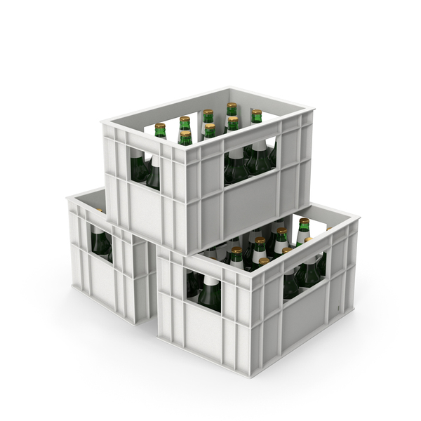 Crate: White Plastic Bottle Crates With Beer Bottles PNG & PSD Images Crate: White Plastic Bottle Crates With Beer Bottles PNG & PSD Images