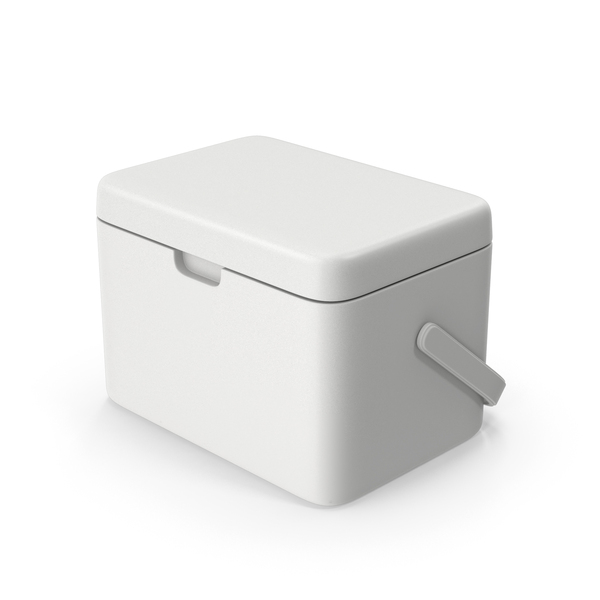 Box: White Plastic Ice Cooler PNG & PSD Images