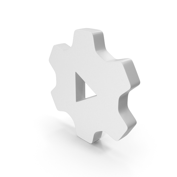 Symbols: White Play Gear Symbol PNG & PSD Images