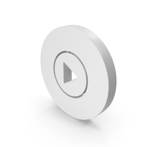 Symbols: White Play Round Symbol PNG & PSD Images