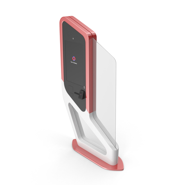 White & Red Kiosk PNG & PSD Images