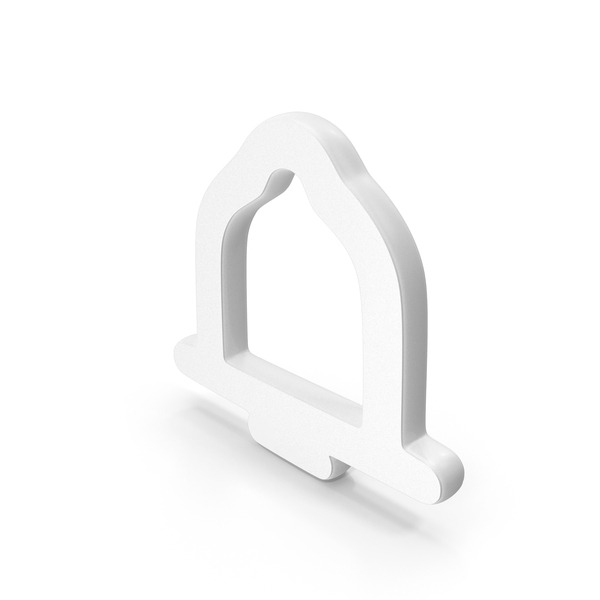 Symbols: White Reminder Bell Symbol PNG & PSD Images