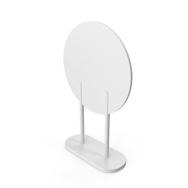 White Round Floor Standing Sign PNG & PSD Images White Round Floor Standing Sign PNG & PSD Images