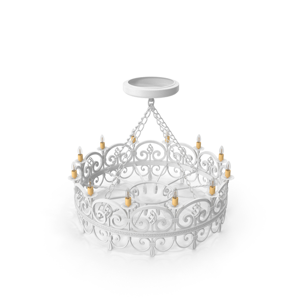 White Round Forged Chandelier PNG & PSD Images White Round Forged Chandelier PNG & PSD Images