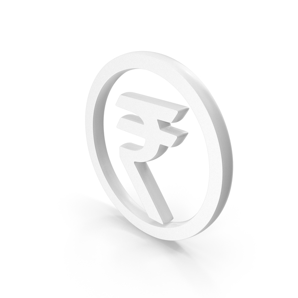 White Round Rupee Money Symbol PNG Images & PSDs for Download ...