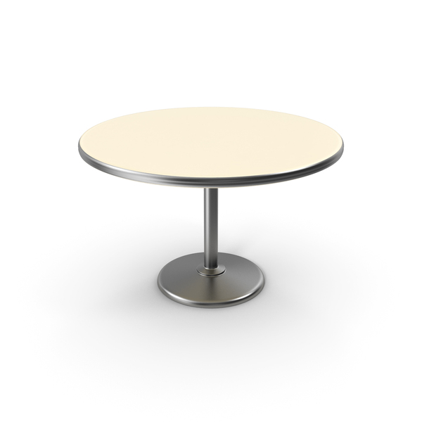 White Round Table PNG & PSD Images