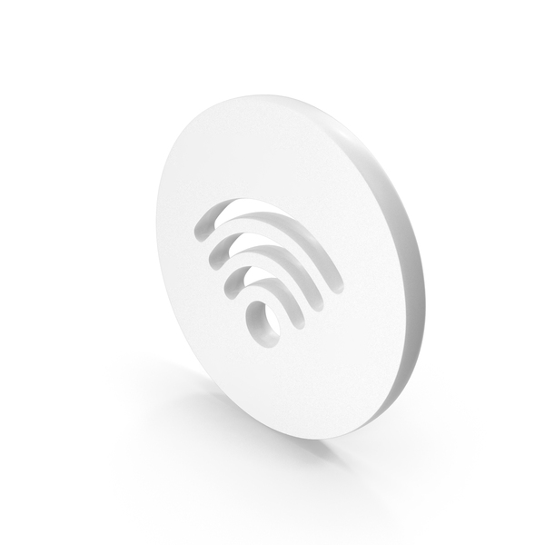 Symbols: White Round WiFi Symbol PNG & PSD Images