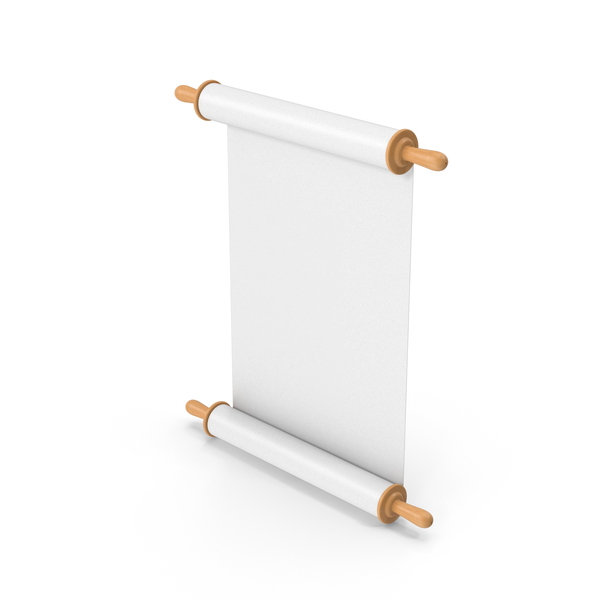 White Scroll Paper PNG & PSD Images