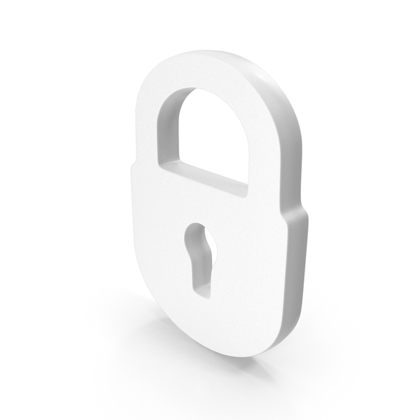 Logo: White Secure Lock Icon PNG & PSD Images