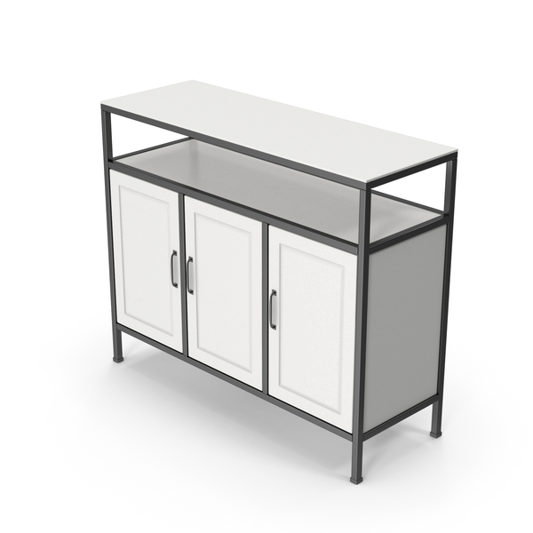 White Sideboard Cabinet PNG & PSD Images