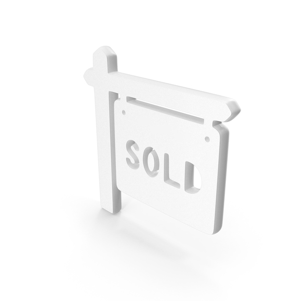 Symbols: White Sold Board Icon PNG & PSD Images