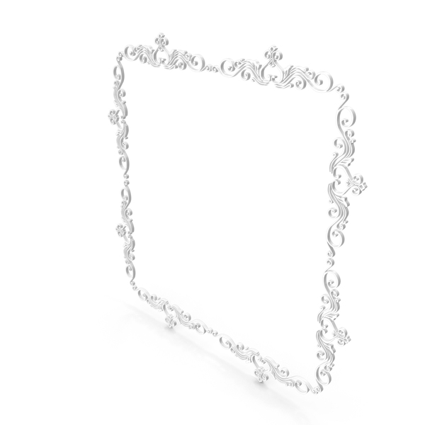 Home Decor: White Square Floral Frame PNG & PSD Images Home Decor: White Square Floral Frame PNG & PSD Images