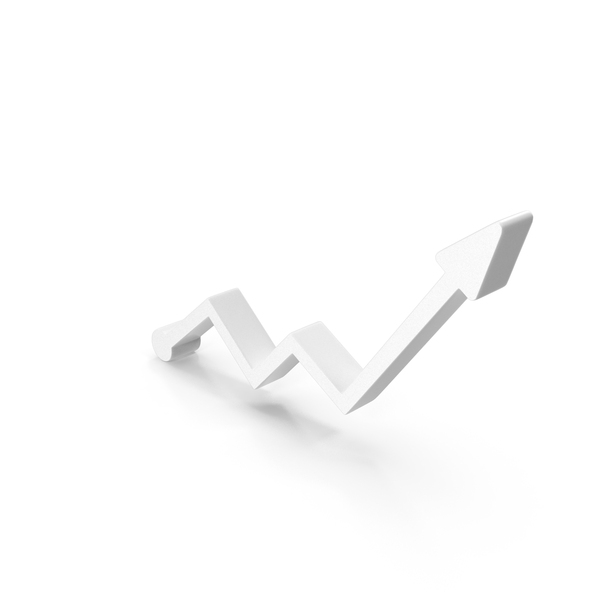 Symbols: White Stock Market Growth Graph PNG & PSD Images