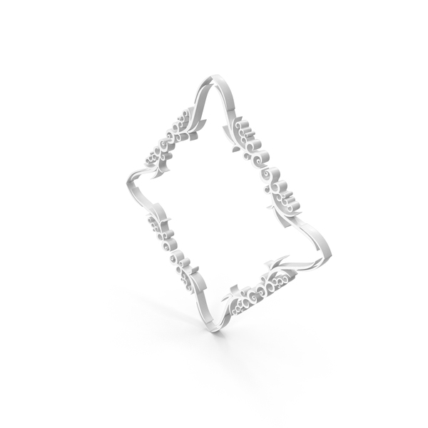 General Decor: White Stylish Decorative Ornamental Frame PNG & PSD Images