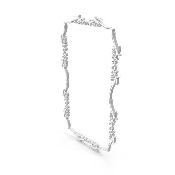 General Decor: White Stylish Decorative Ornamental Frame PNG & PSD Images